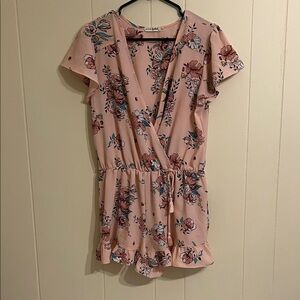 Floral Pink Romper
